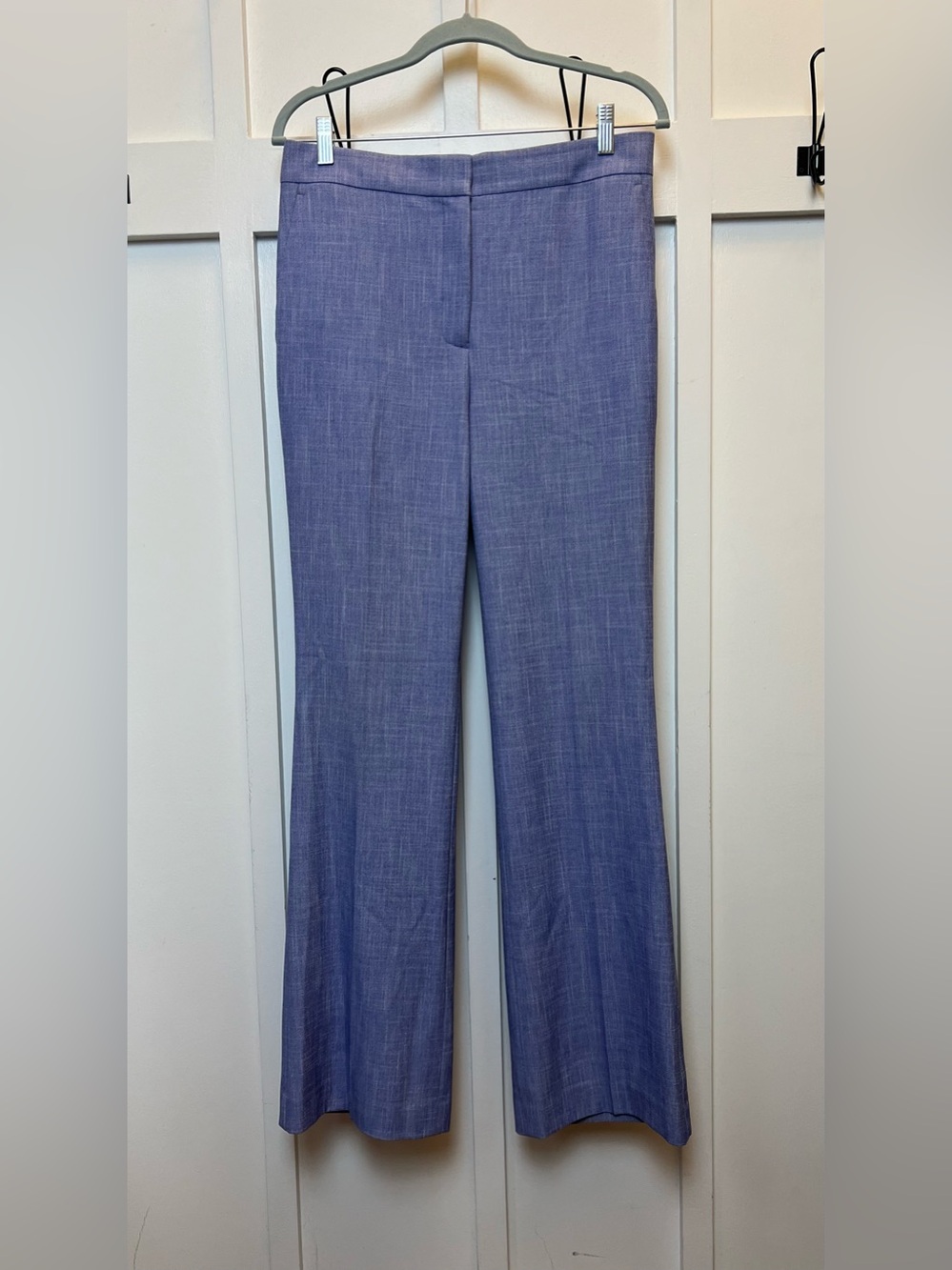 Ann Taylor Women Size 6 Dress Pants Slacks Career Purple Periwinkle Office LONG
